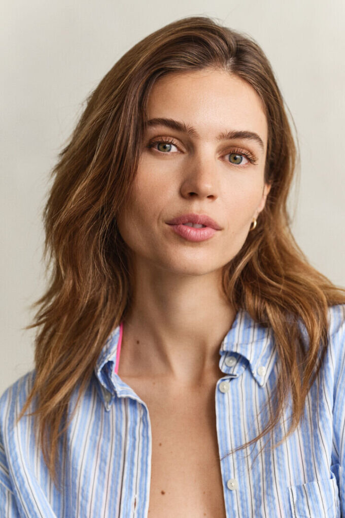 Camisas de seersucker às riscas