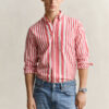 Camisas de voile de algodão às riscas