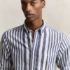 Camisas de voile de algodão às riscas