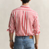 Camisas de voile de algodão às riscas