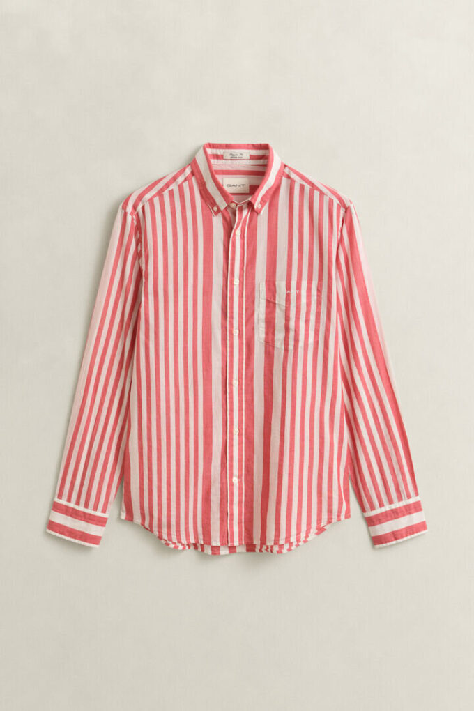 Camisas de voile de algodão às riscas