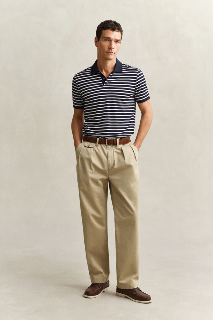 Camisas em Algodão Pima às Riscas