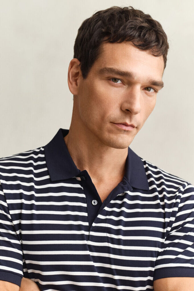 Camisas em Algodão Pima às Riscas