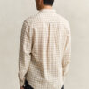Camisas em mistura de linho xadrez