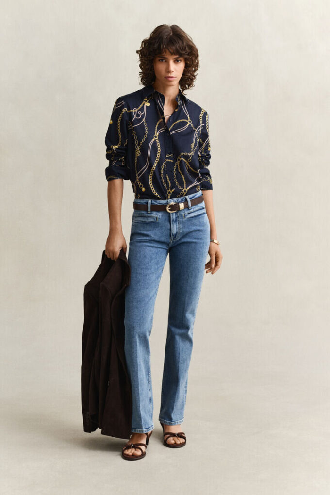 Camisas em voile de algodão