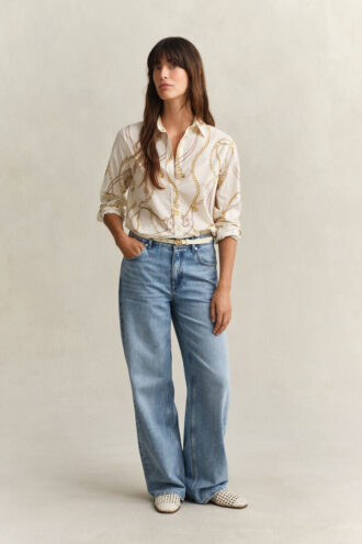 Camisas em voile de algodão