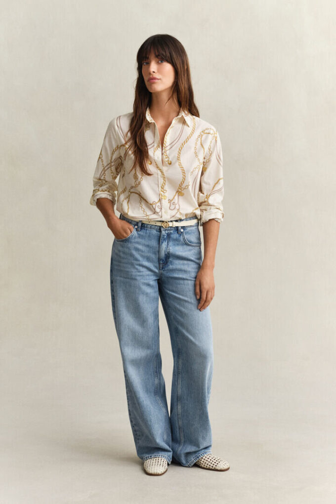 Camisas em voile de algodão