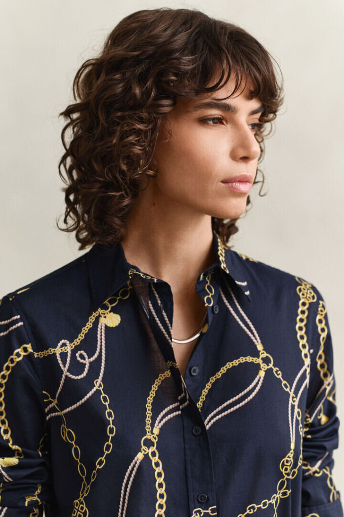 Camisas em voile de algodão