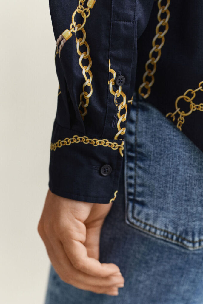 Camisas em voile de algodão