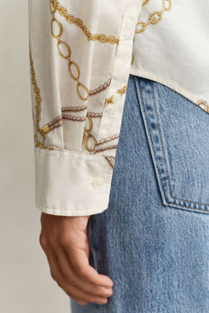 Camisas em voile de algodão