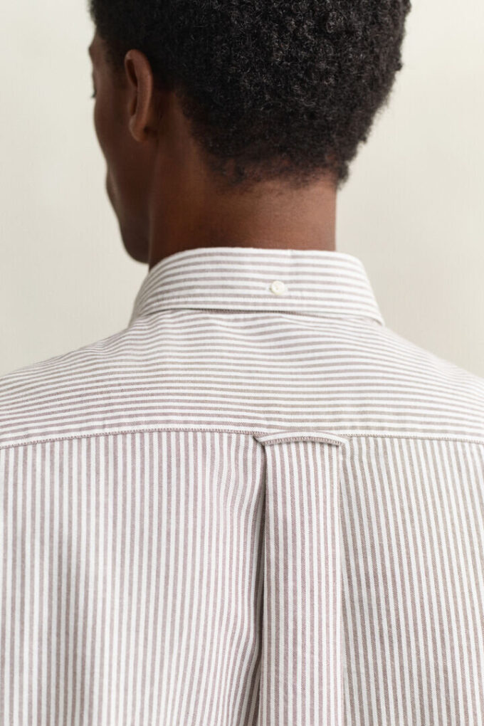 Camisas Oxford Clássicas com Risca de Bancário