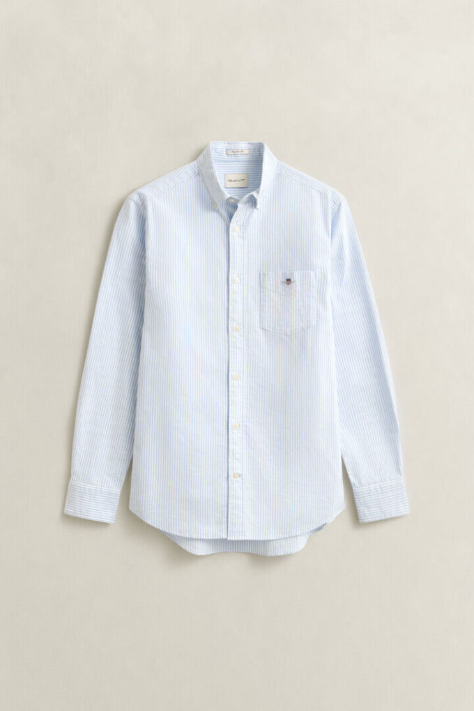 Camisas Oxford Clássicas com Risca de Bancário