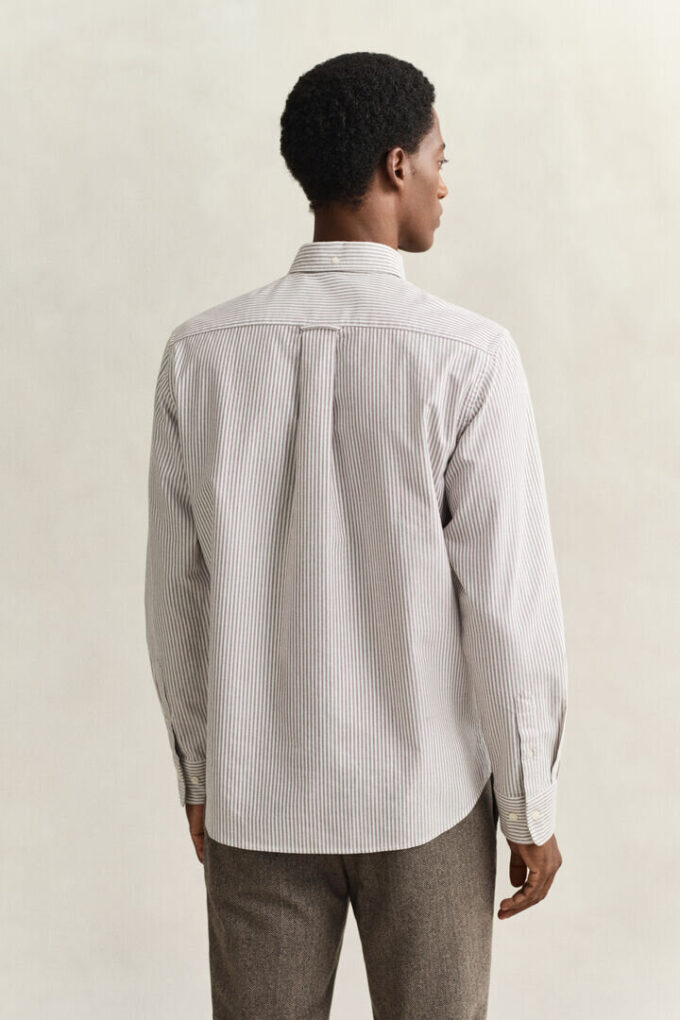 Camisas Oxford Clássicas com Risca de Bancário