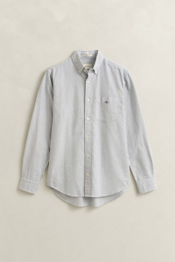 Camisas Oxford Clássicas com Risca de Bancário