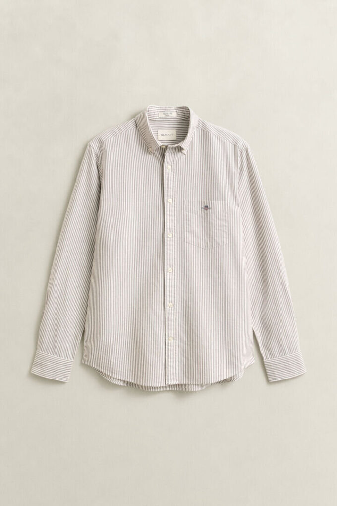 Camisas Oxford Clássicas com Risca de Bancário