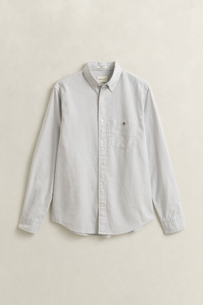 Camisas Oxford Clássicas com Risca de Bancário