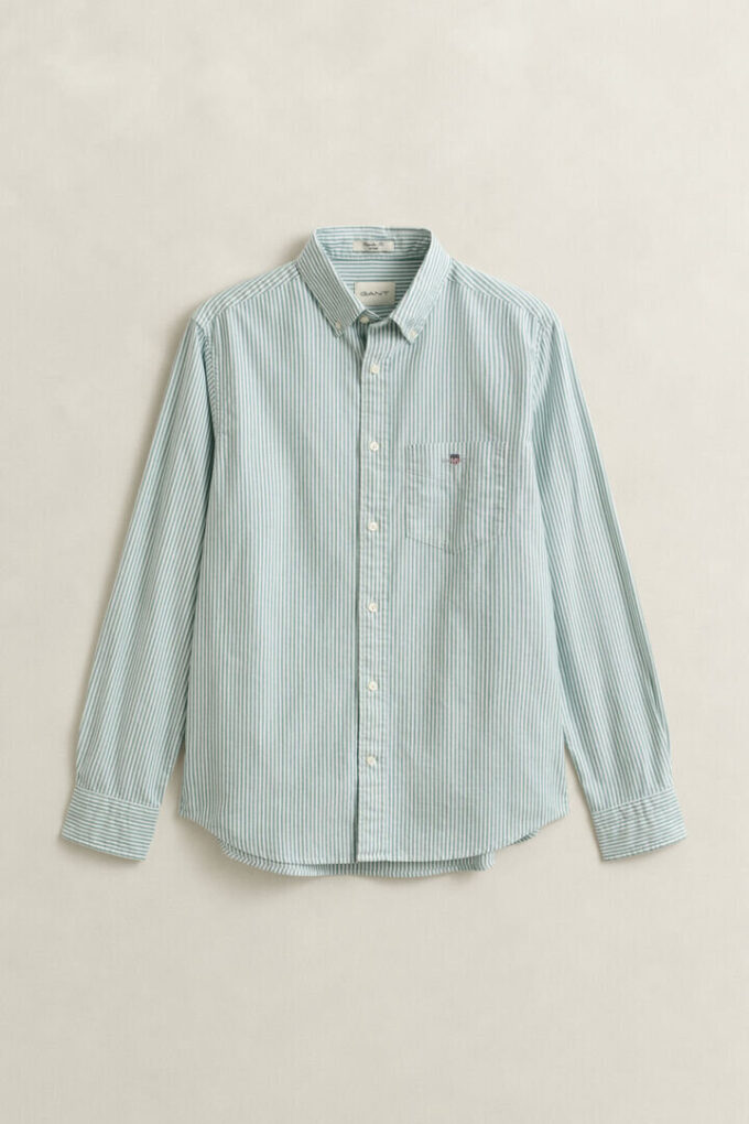 Camisas Oxford Clássicas com Risca de Bancário