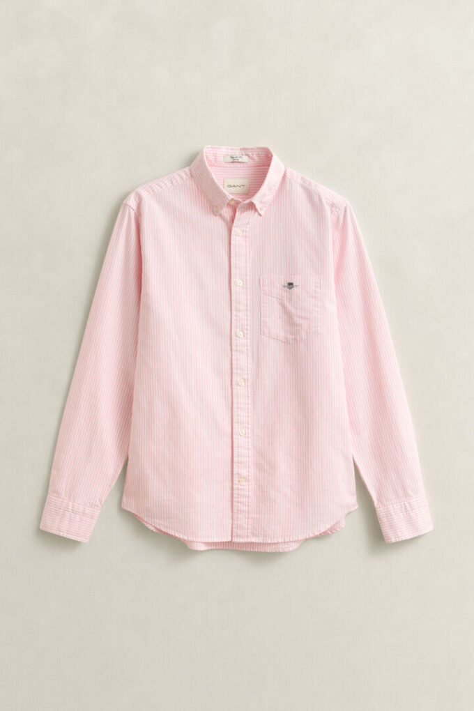 Camisas Oxford Clássicas com Risca de Bancário