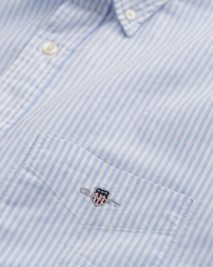 Camisas Oxford Clássicas com Risca de Bancário