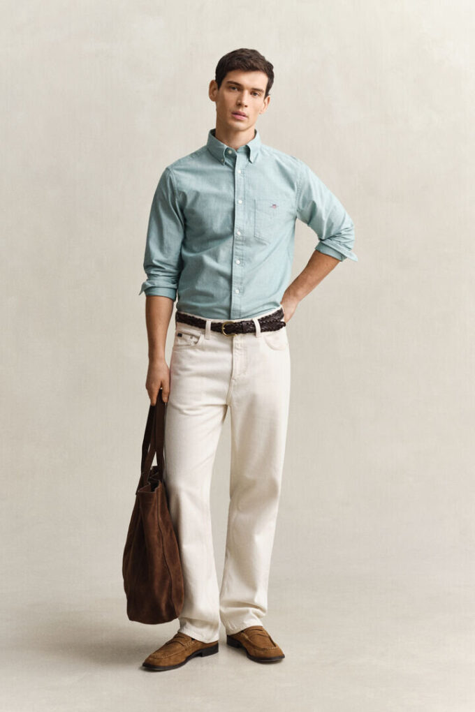 Camisas Oxford Clássicas de Corte Regular