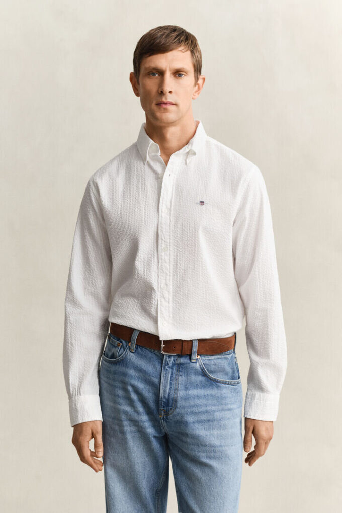 Camisas Seersucker de corte regular