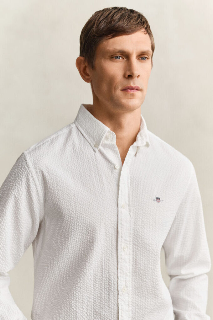 Camisas Seersucker de corte regular