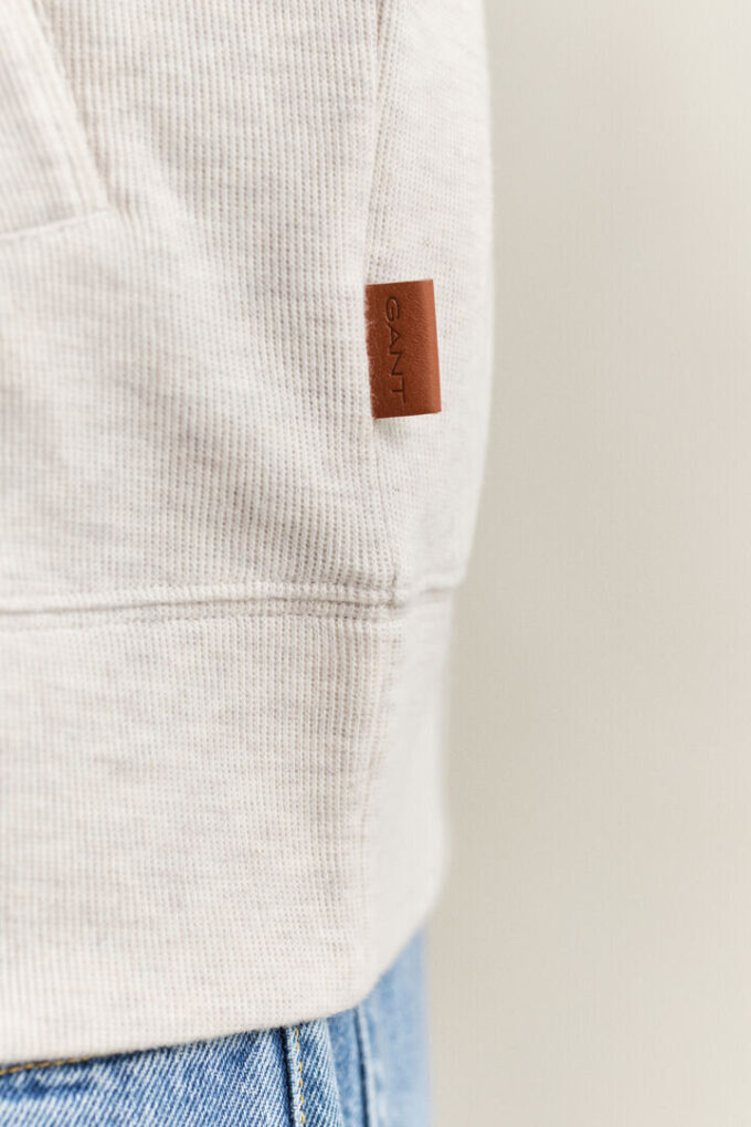 Camisola com fecho e Sacker Rib