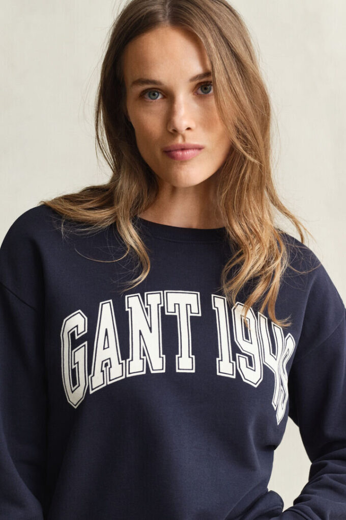 Camisola com gola redonda e estampado