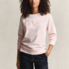 Camisola com gola redonda e grafismo tonal