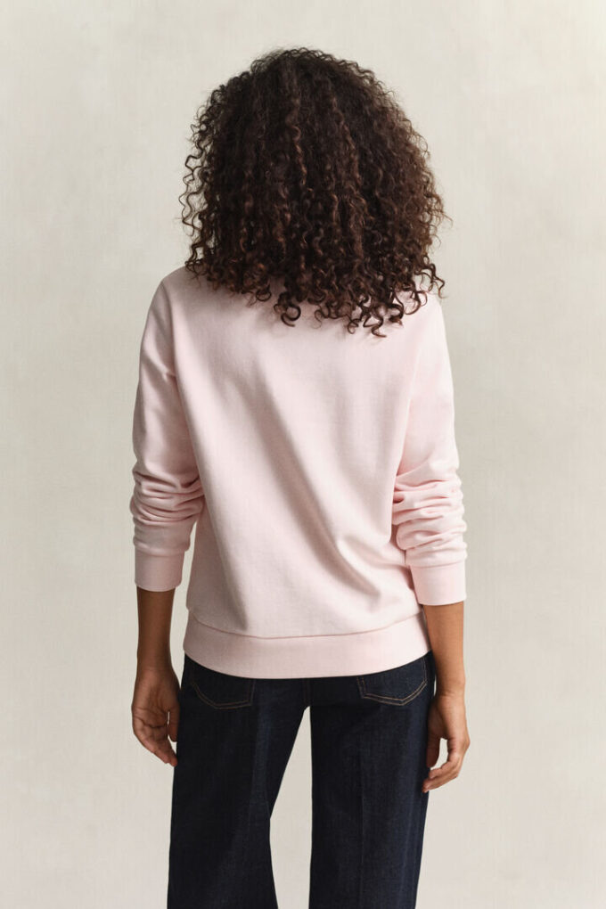Camisola com gola redonda e grafismo tonal