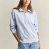 Camisola com meio fecho e logótipo lavado