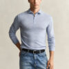 Camisola com meio fecho em lã merino extra fina
