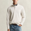 Camisola com meio fecho em malha Sacker Rib