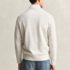 Camisola com meio fecho em malha Sacker Rib