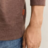 Camisola com meio fecho em malha Sacker Rib
