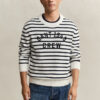Camisola com padrão gráfico às riscas bretãs
