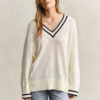 Camisola de Algodão com Decote em V