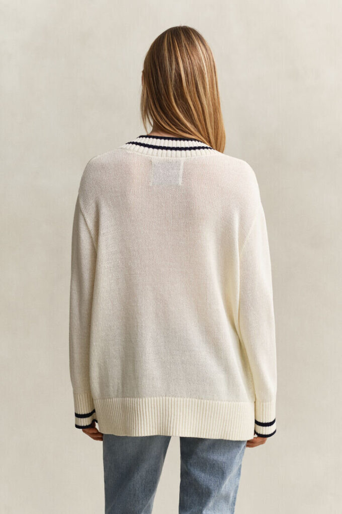 Camisola de Algodão com Decote em V