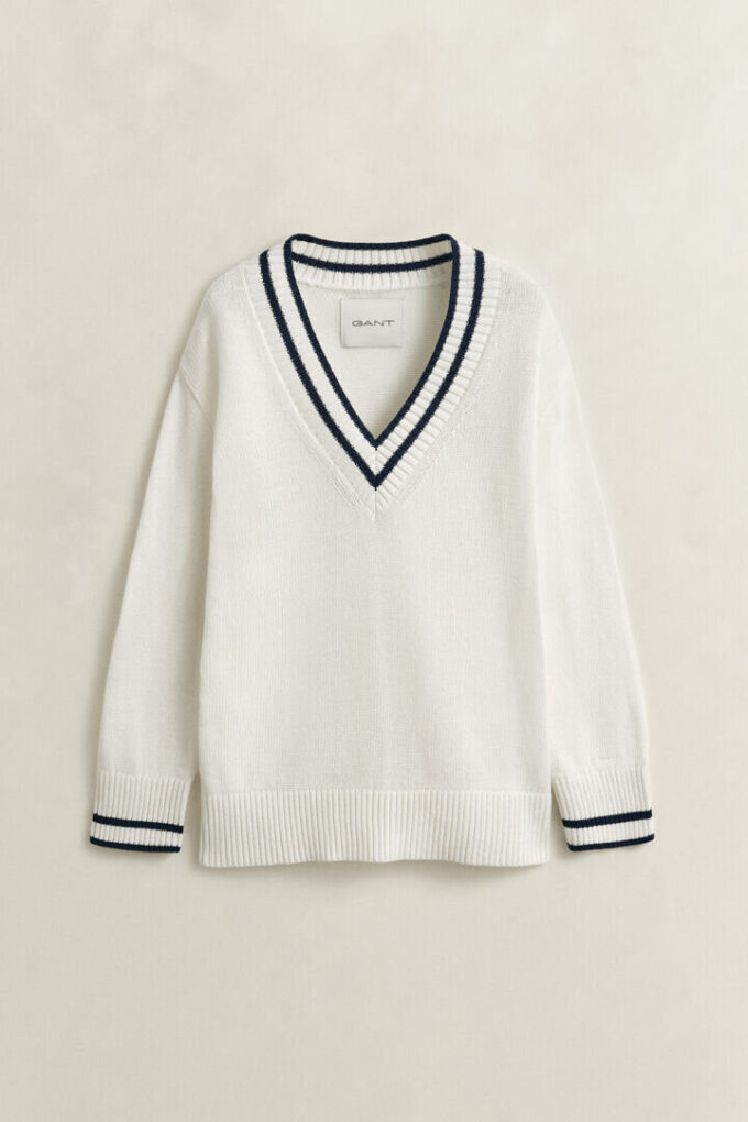 Camisola de Algodão com Decote em V