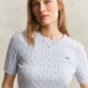 Camisola de calções com malha trançada Camisola de calções com malha trançada
