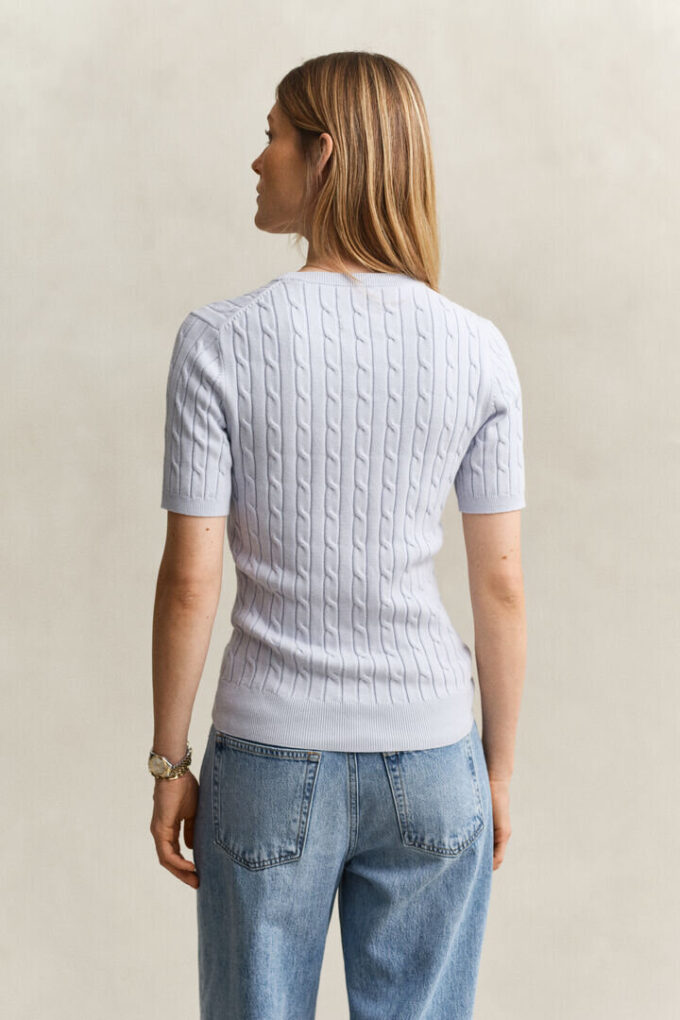 Camisola de calções com malha trançada Camisola de calções com malha trançada