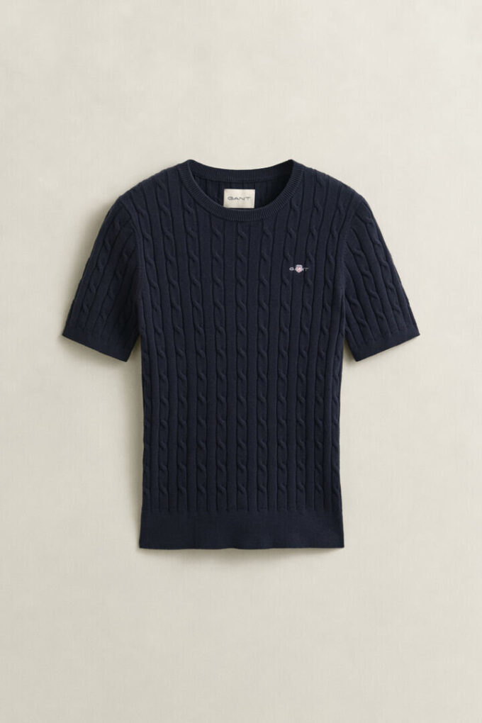 Camisola de calções com malha trançada Camisola de calções com malha trançada
