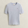 Camisola de calções com malha trançada Camisola de calções com malha trançada