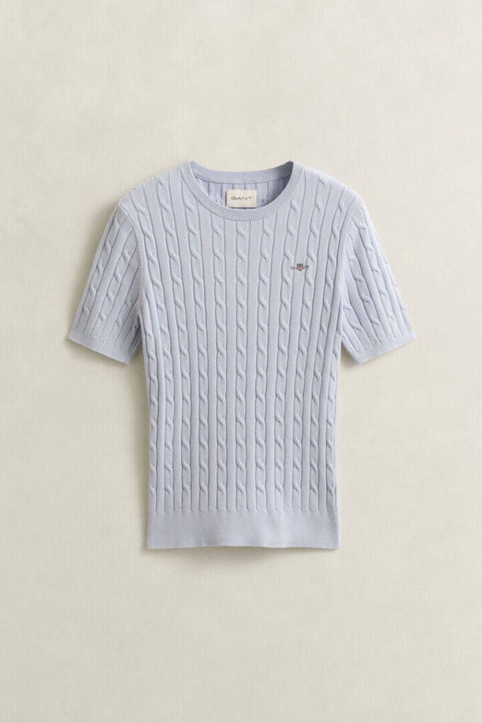 Camisola de calções com malha trançada Camisola de calções com malha trançada