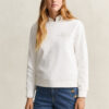 Camisola de gola redonda com emblema tonal