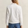 Camisola de gola redonda com emblema tonal