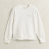 Camisola de gola redonda com emblema tonal