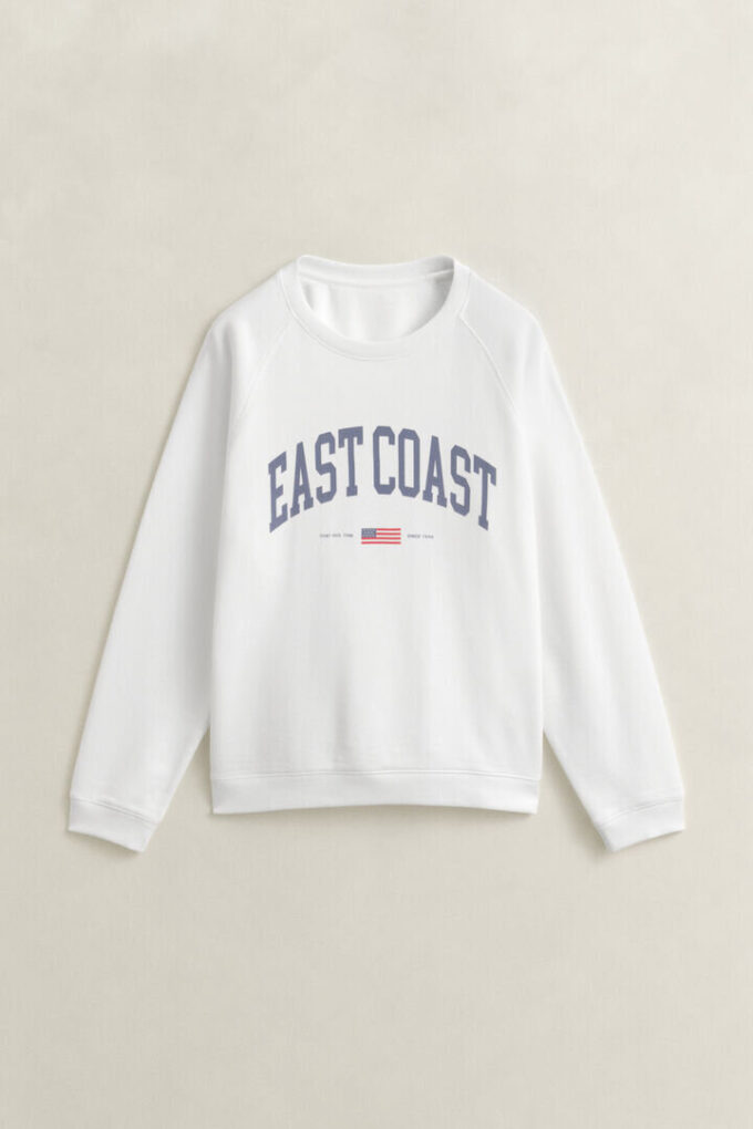 Camisola de gola redonda com estampado gráfico