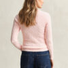 Camisola de gola redonda com malha trançada