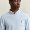 Camisola de gola redonda em algodão